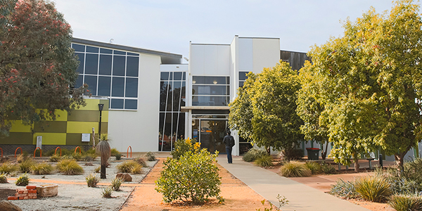 front of campus fascade